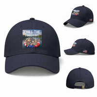 Funny Americana Cat Squad Baseball Cap Chill The Fourth Out