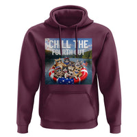 Funny Americana Cat Squad Hoodie Chill The Fourth Out