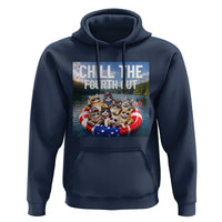 Funny Americana Cat Squad Hoodie Chill The Fourth Out