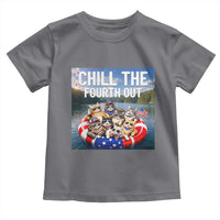 Funny Americana Cat Squad Toddler T Shirt Chill The Fourth Out