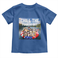 Funny Americana Cat Squad Toddler T Shirt Chill The Fourth Out