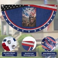 Funny Bigfoot 4th Of July Selfie Patriotic Fan Flag Funny USA Freedom Jet Fighter Graphic