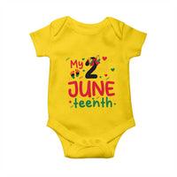 My Second Juneteenth Baby Onesie African American Baby Freedom Day