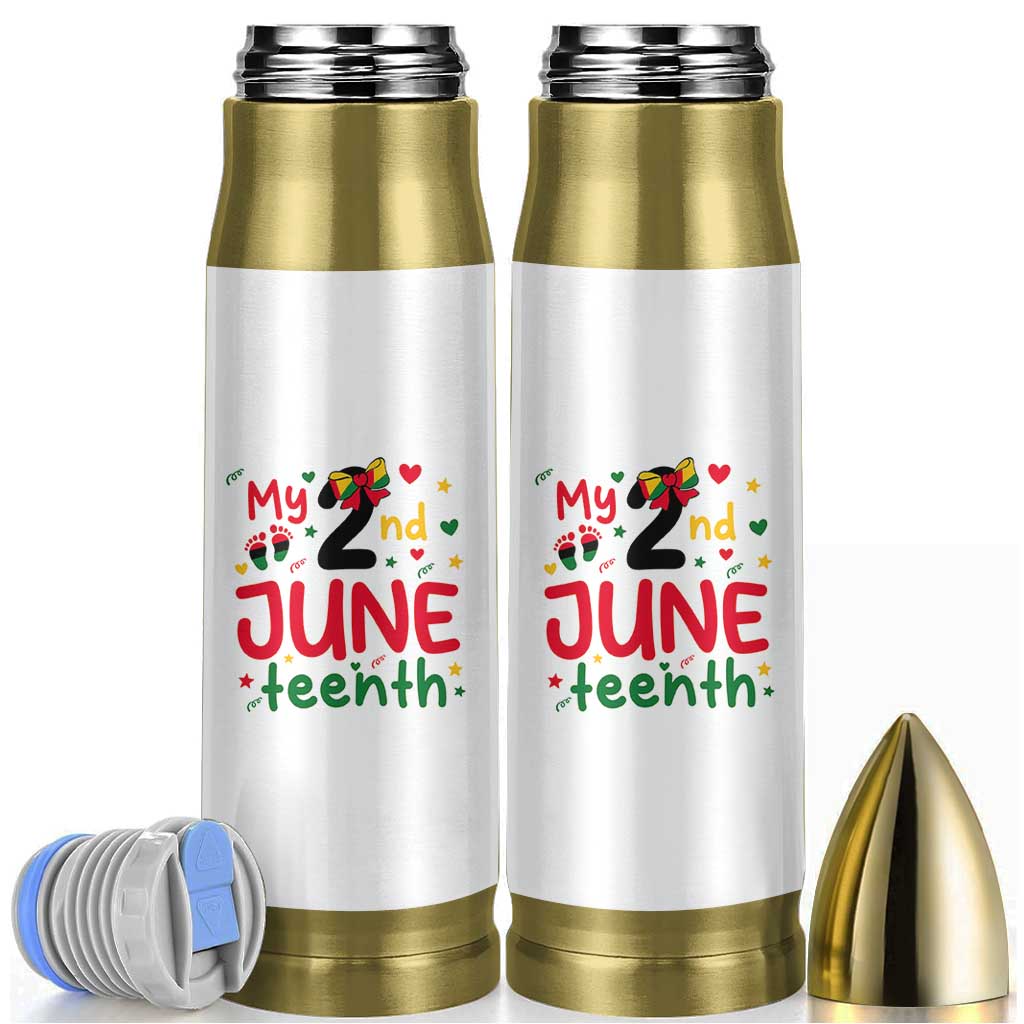 My Second Juneteenth Bullet Tumbler African American Baby Freedom Day
