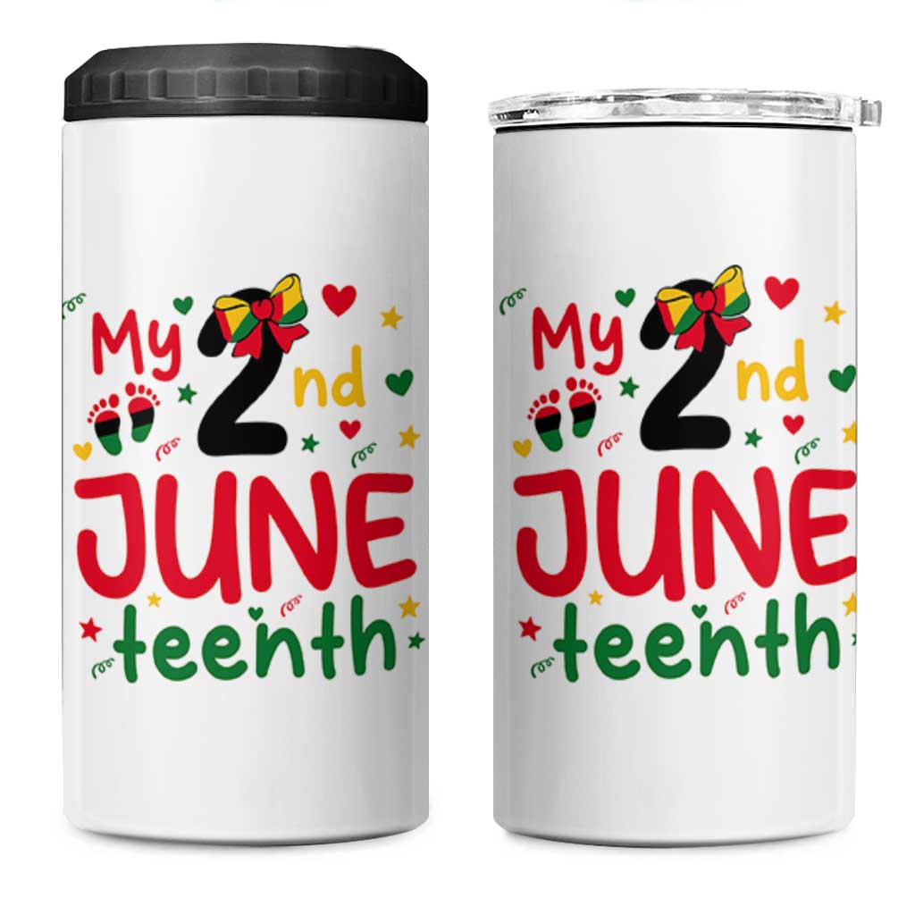 My Second Juneteenth 4 in 1 Can Cooler Tumbler African American Baby Freedom Day