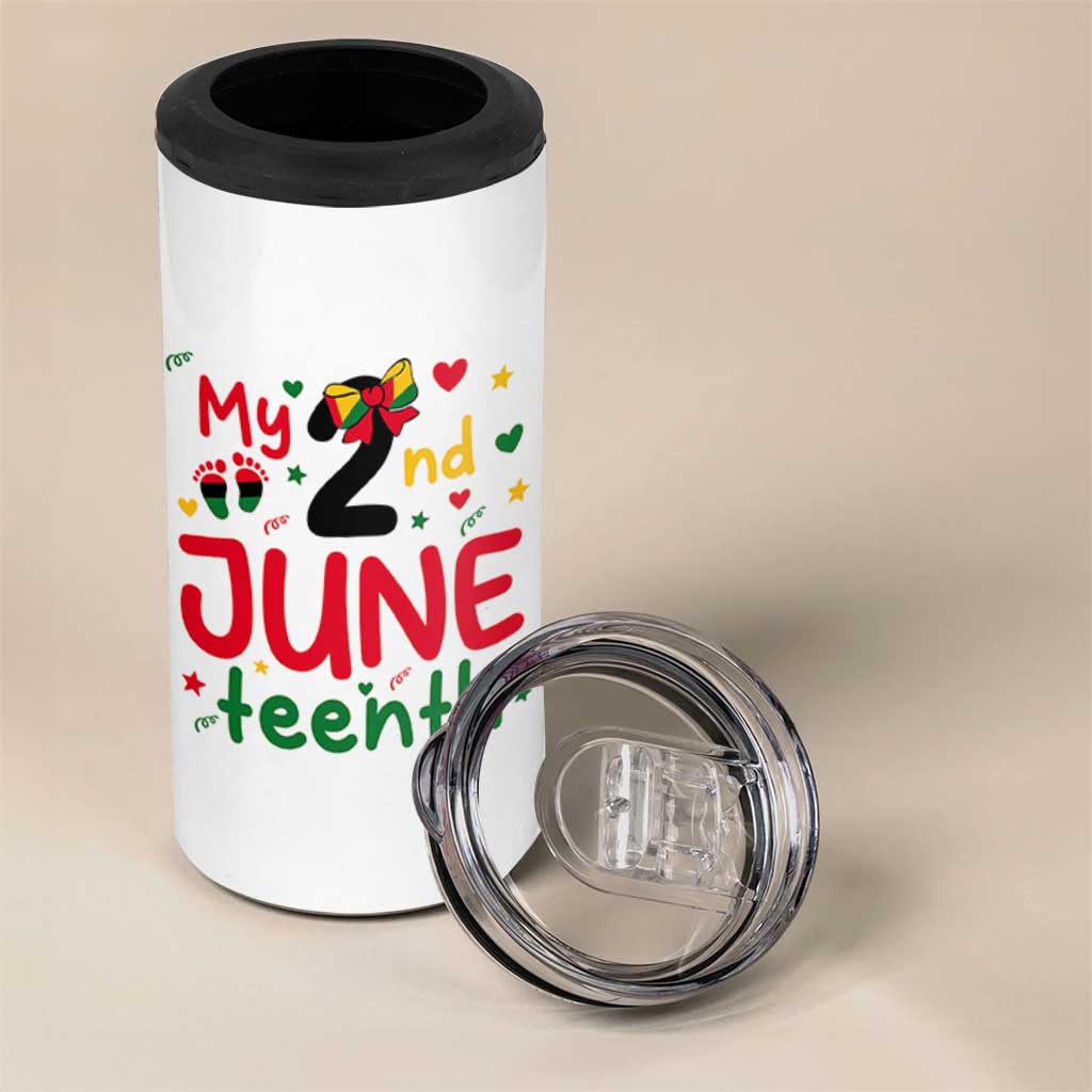 My Second Juneteenth 4 in 1 Can Cooler Tumbler African American Baby Freedom Day