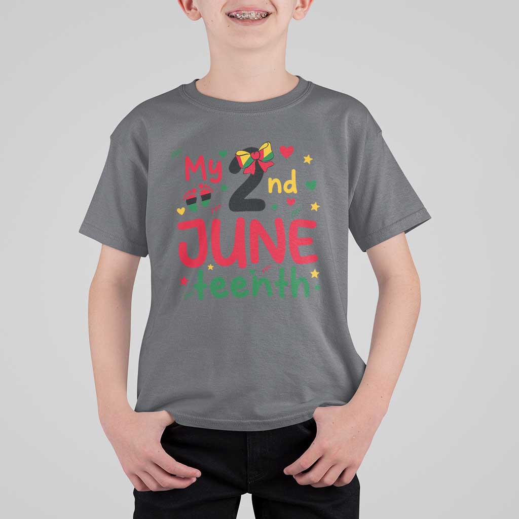 My Second Juneteenth T Shirt For Kid African American Baby Freedom Day