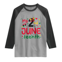 My Second Juneteenth Raglan Shirt African American Baby Freedom Day