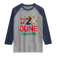 My Second Juneteenth Raglan Shirt African American Baby Freedom Day