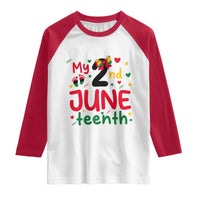 My Second Juneteenth Raglan Shirt African American Baby Freedom Day