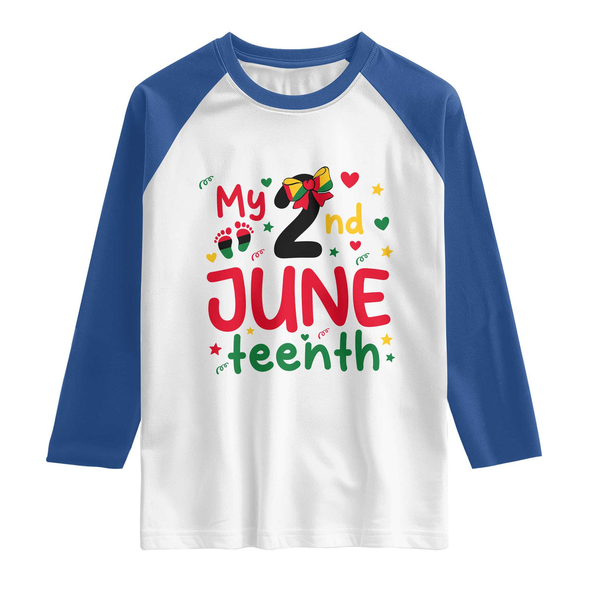 My Second Juneteenth Raglan Shirt African American Baby Freedom Day