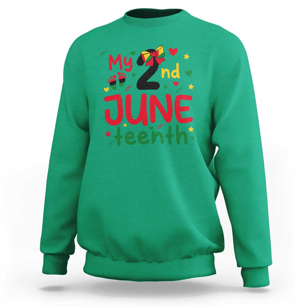 My Second Juneteenth Sweatshirt African American Baby Freedom Day