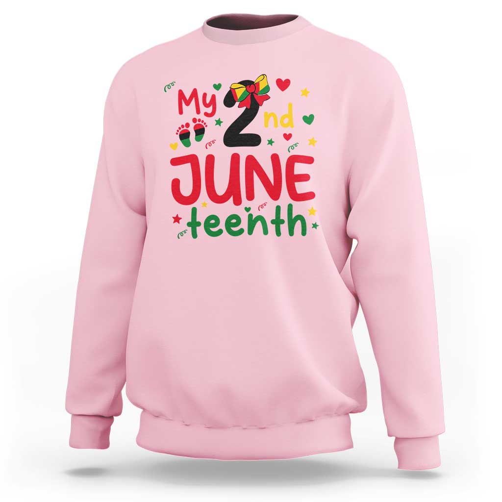 My Second Juneteenth Sweatshirt African American Baby Freedom Day