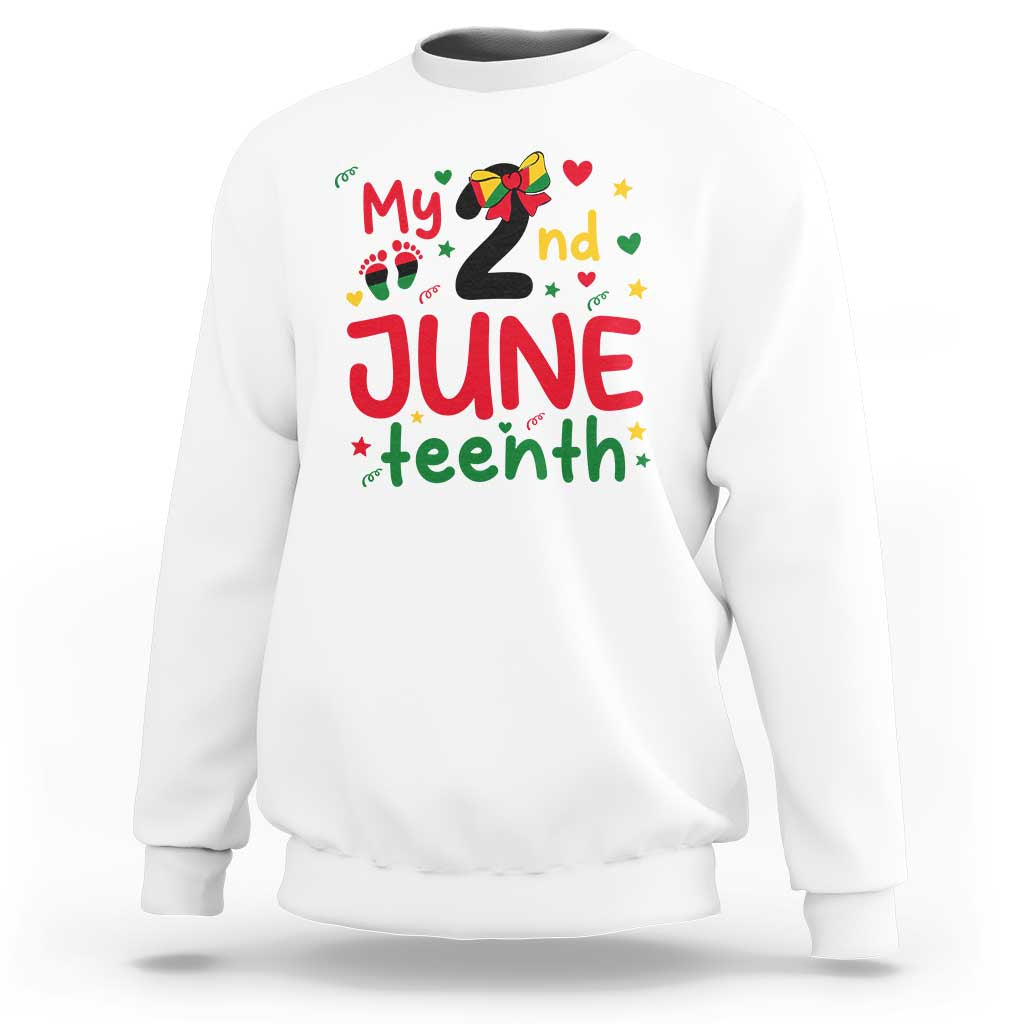 My Second Juneteenth Sweatshirt African American Baby Freedom Day