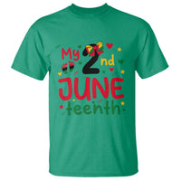 My Second Juneteenth T Shirt African American Baby Freedom Day