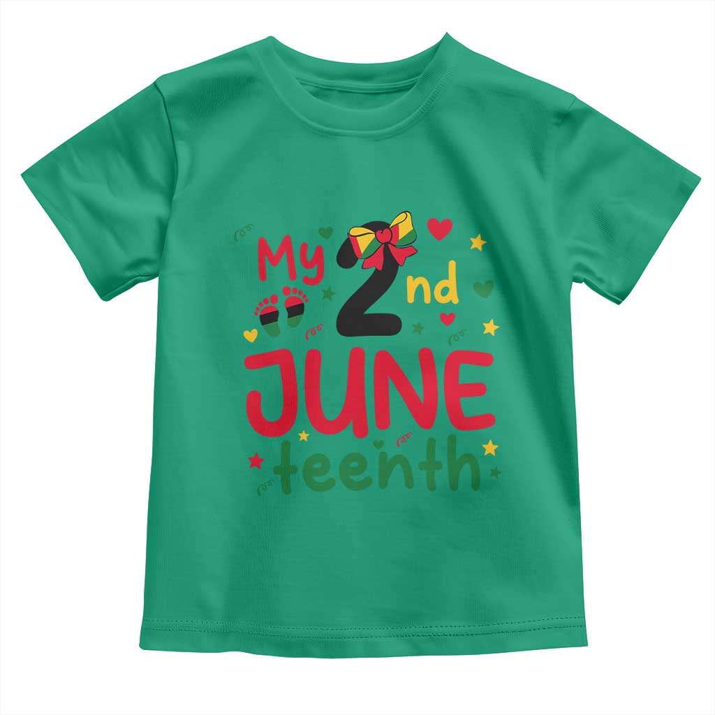 My Second Juneteenth Toddler T Shirt African American Baby Freedom Day
