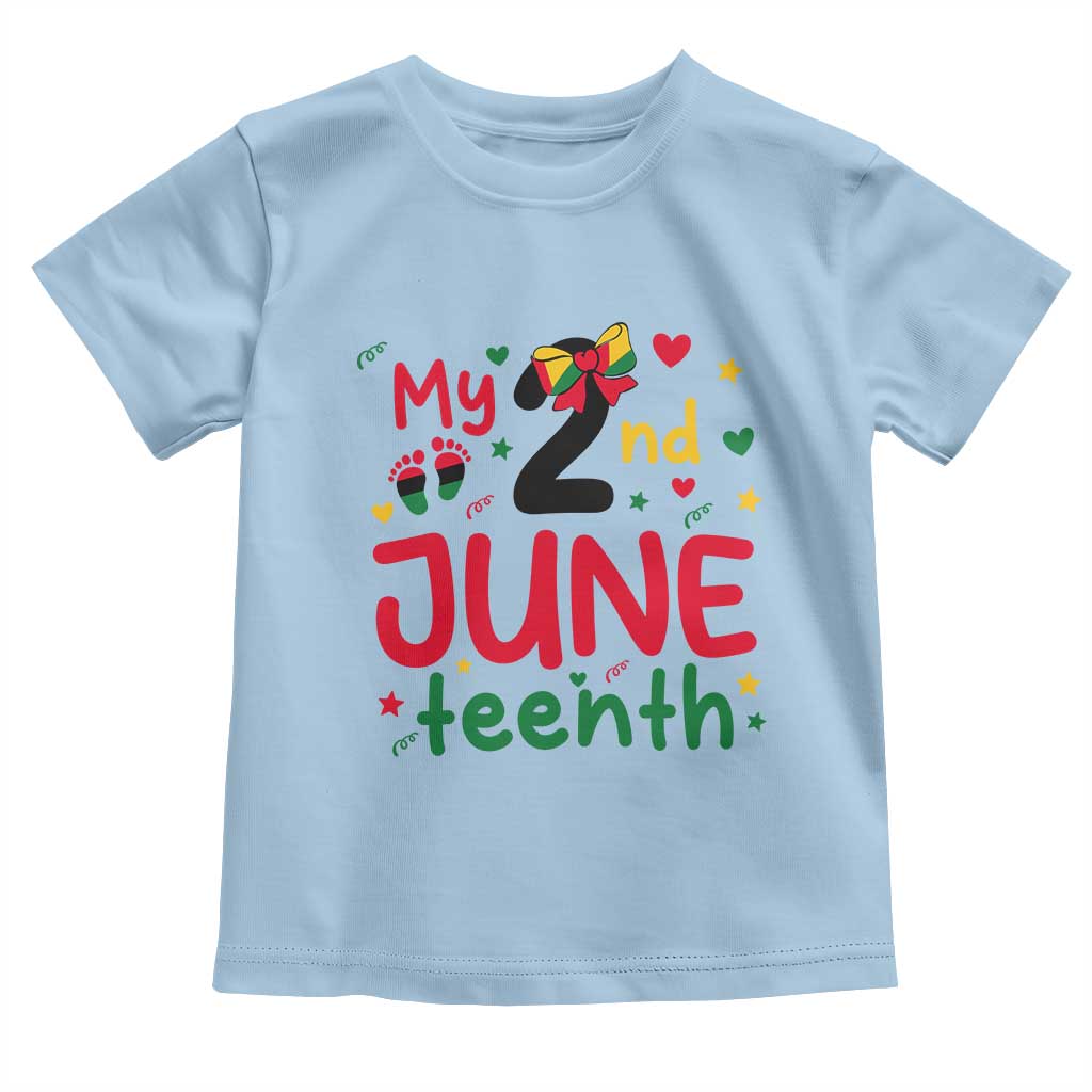 My Second Juneteenth Toddler T Shirt African American Baby Freedom Day