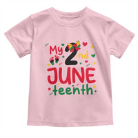 My Second Juneteenth Toddler T Shirt African American Baby Freedom Day