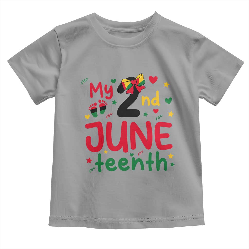 My Second Juneteenth Toddler T Shirt African American Baby Freedom Day