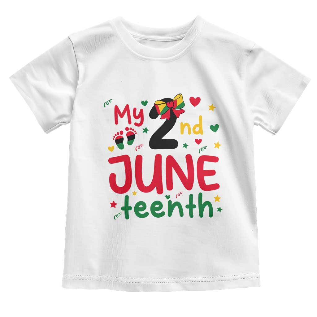 My Second Juneteenth Toddler T Shirt African American Baby Freedom Day