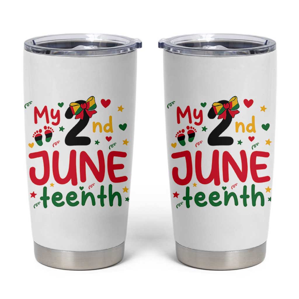 My Second Juneteenth Tumbler Cup African American Baby Freedom Day