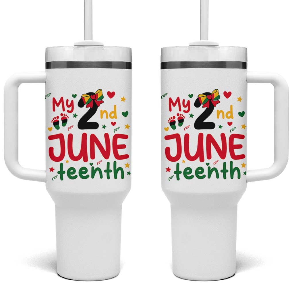 My Second Juneteenth Tumbler With Handle African American Baby Freedom Day