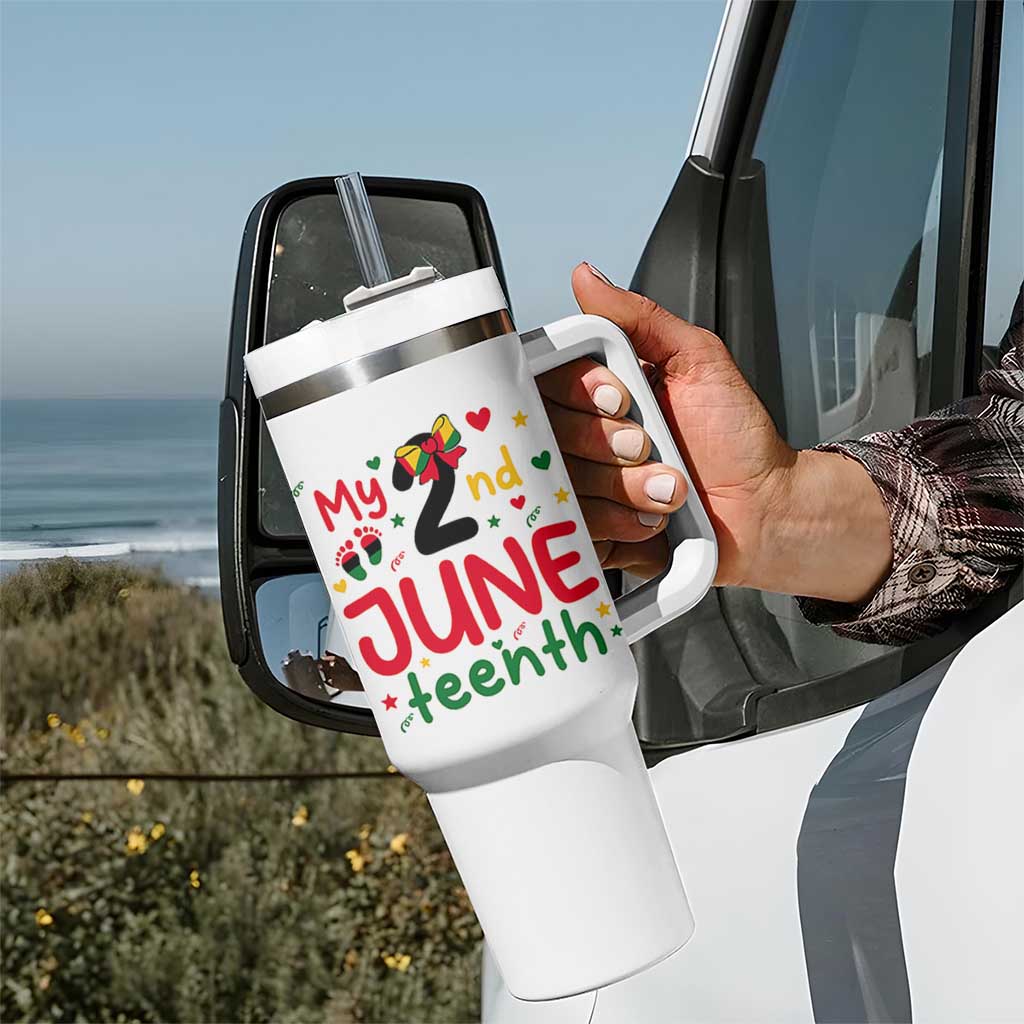 My Second Juneteenth Tumbler With Handle African American Baby Freedom Day