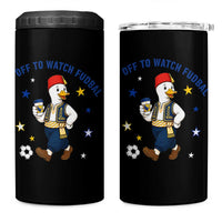 Funny Bosnia Goose Soccer Fan Gift 4 in 1 Can Cooler Tumbler Off To Watch Fudbal