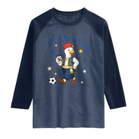 Funny Bosnia Goose Soccer Fan Gift Raglan Shirt Off To Watch Fudbal