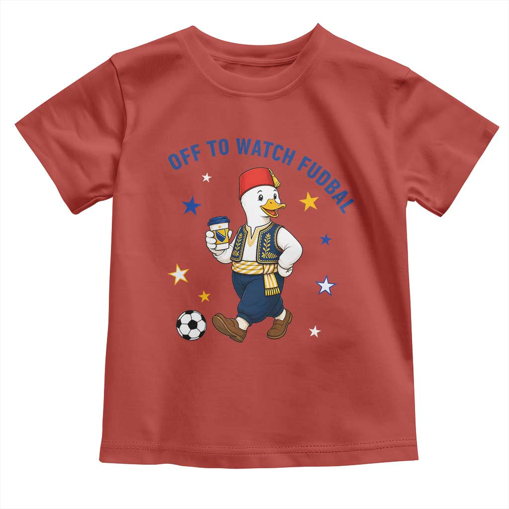 Funny Bosnia Goose Soccer Fan Gift Toddler T Shirt Off To Watch Fudbal