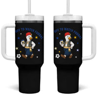 Funny Bosnia Goose Soccer Fan Gift Tumbler With Handle Off To Watch Fudbal