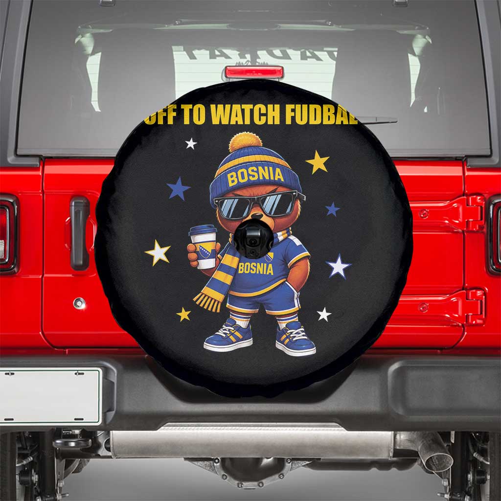 Funny Bosnia Teddy Bear Game Day Gift Spare Tire Cover Off To Watch Fudbal