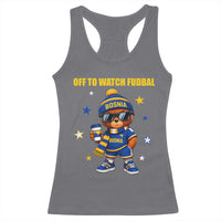 Funny Bosnia Teddy Bear Game Day Gift Racerback Tank Top Off To Watch Fudbal
