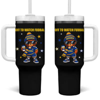 Funny Bosnia Teddy Bear Game Day Gift Tumbler With Handle Off To Watch Fudbal