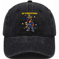Funny Bosnia Teddy Bear Game Day Gift Washed Cotton Baseball Cap Off To Watch Fudbal