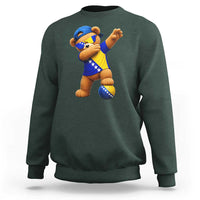 Funny Bosnia Teddy Bear Dabbing Fudbal Fan Gift Sweatshirt
