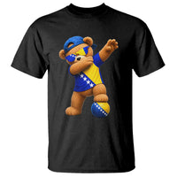 Funny Bosnia Teddy Bear Dabbing Fudbal Fan Gift T Shirt