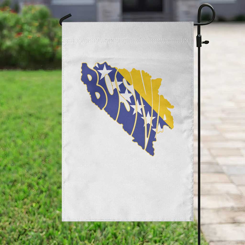 Bosnia And Herzegovina Word Art Map Garden Flag Bosnian Pride Gift