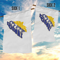 Bosnia And Herzegovina Word Art Map Garden Flag Bosnian Pride Gift