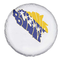 Bosnia And Herzegovina Word Art Map Spare Tire Cover Bosnian Pride Gift
