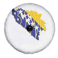 Bosnia And Herzegovina Word Art Map Spare Tire Cover Bosnian Pride Gift