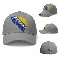 Bosnia And Herzegovina Word Art Map Baseball Cap Bosnian Pride Gift