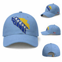 Bosnia And Herzegovina Word Art Map Baseball Cap Bosnian Pride Gift