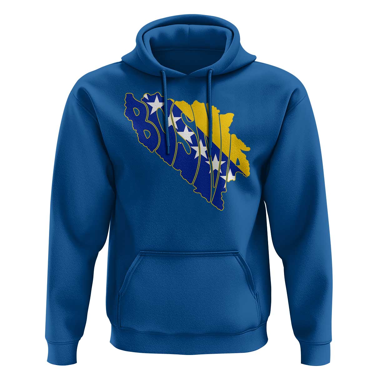 Bosnia And Herzegovina Word Art Map Hoodie Bosnian Pride Gift