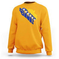 Bosnia And Herzegovina Word Art Map Sweatshirt Bosnian Pride Gift