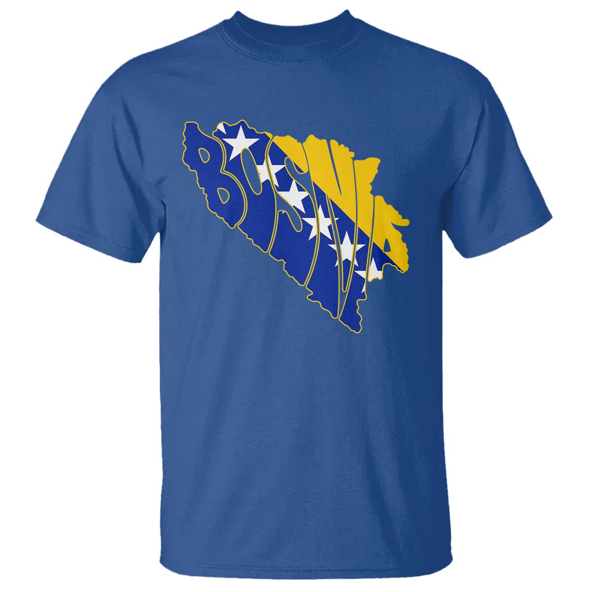 Bosnia And Herzegovina Word Art Map T Shirt Bosnian Pride Gift