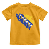 Bosnia And Herzegovina Word Art Map Toddler T Shirt Bosnian Pride Gift