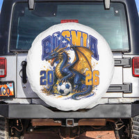 Bosnian Dragon Fudbal Fan Spare Tire Cover Bosnia And Herzegovina Pride