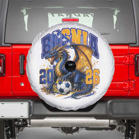Bosnian Dragon Fudbal Fan Spare Tire Cover Bosnia And Herzegovina Pride