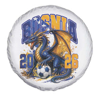 Bosnian Dragon Fudbal Fan Spare Tire Cover Bosnia And Herzegovina Pride